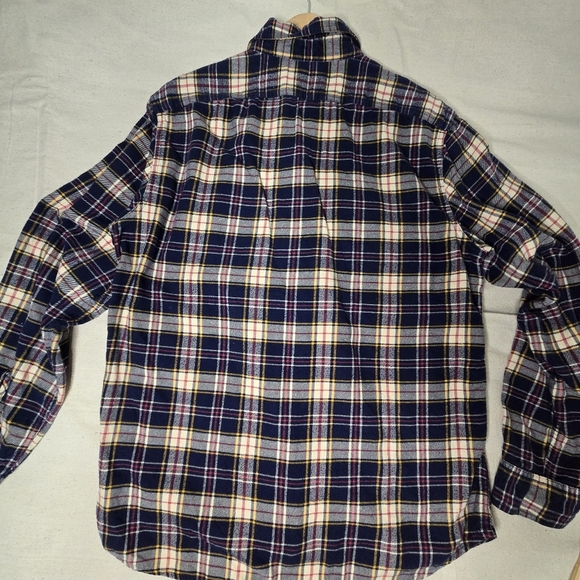 J. Crew Plaid Flannel Xl Men's Button Down Shirt - Blue - Picture 8 of 11